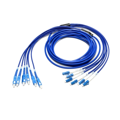 Longueur adaptée aux besoins du client recto de perte de rendement élevé de corde de correction de fibre de Sc du SM LC